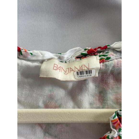 Banjanan Floral Print Betty Dress Size L Off-White - Picture 5 of 6